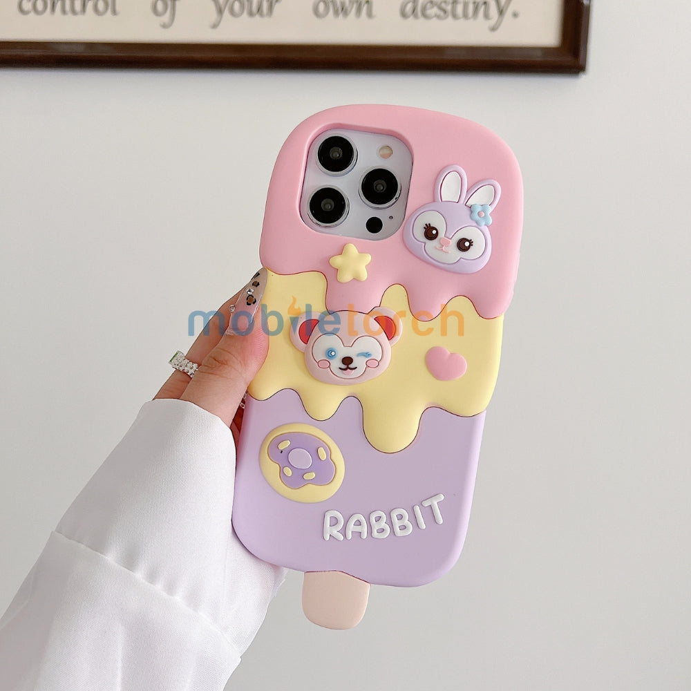 Ice candy Rabbit Toy Silicone Soft Phone Case - iPhone 14 Pro