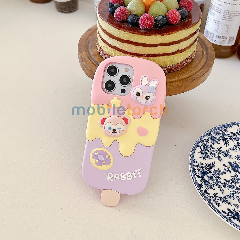 Ice candy Rabbit Toy Silicone Soft Phone Case - iPhone 13 Pro