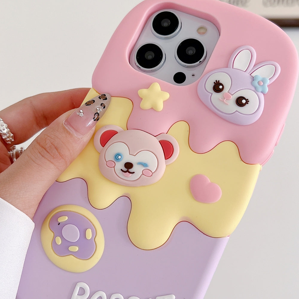 Ice candy Rabbit Toy Silicone Soft Phone Case