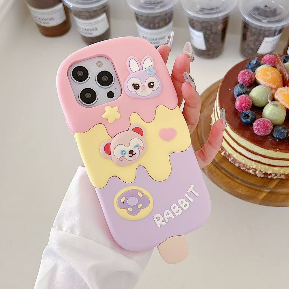 Ice candy Rabbit Toy Silicone Soft Phone Case