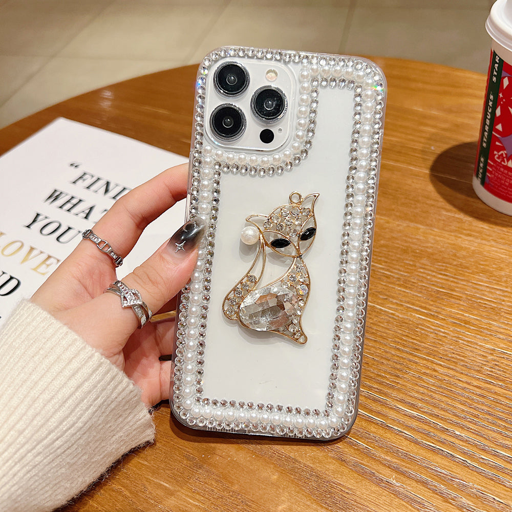 Fashion Luxury Sparkle Diamond Kitty Handmade Bling Phone Case - iPhone 12 Pro