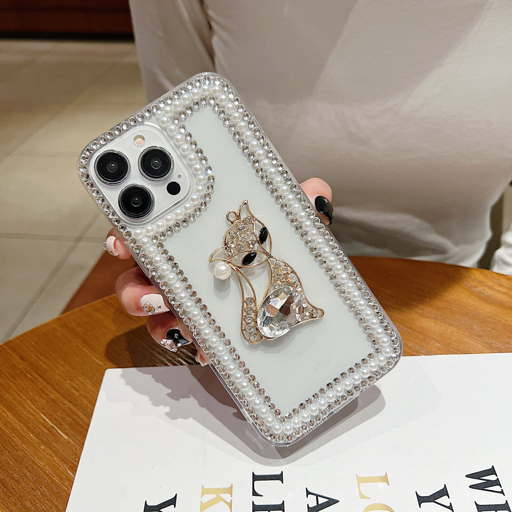 Fashion Luxury Sparkle Diamond Kitty Handmade Bling Phone Case - iPhone 12 Pro