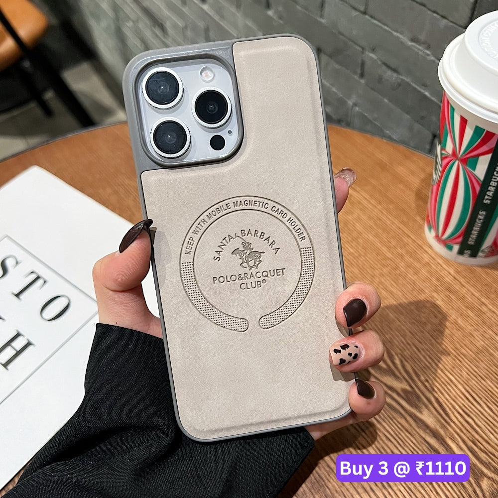 Leather Melded PC (Hard) Phone Case - iPhone 15