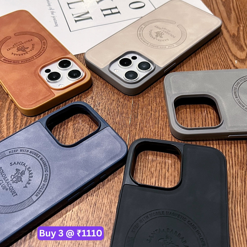 Leather Melded PC (Hard) Phone Case - iPhone 15