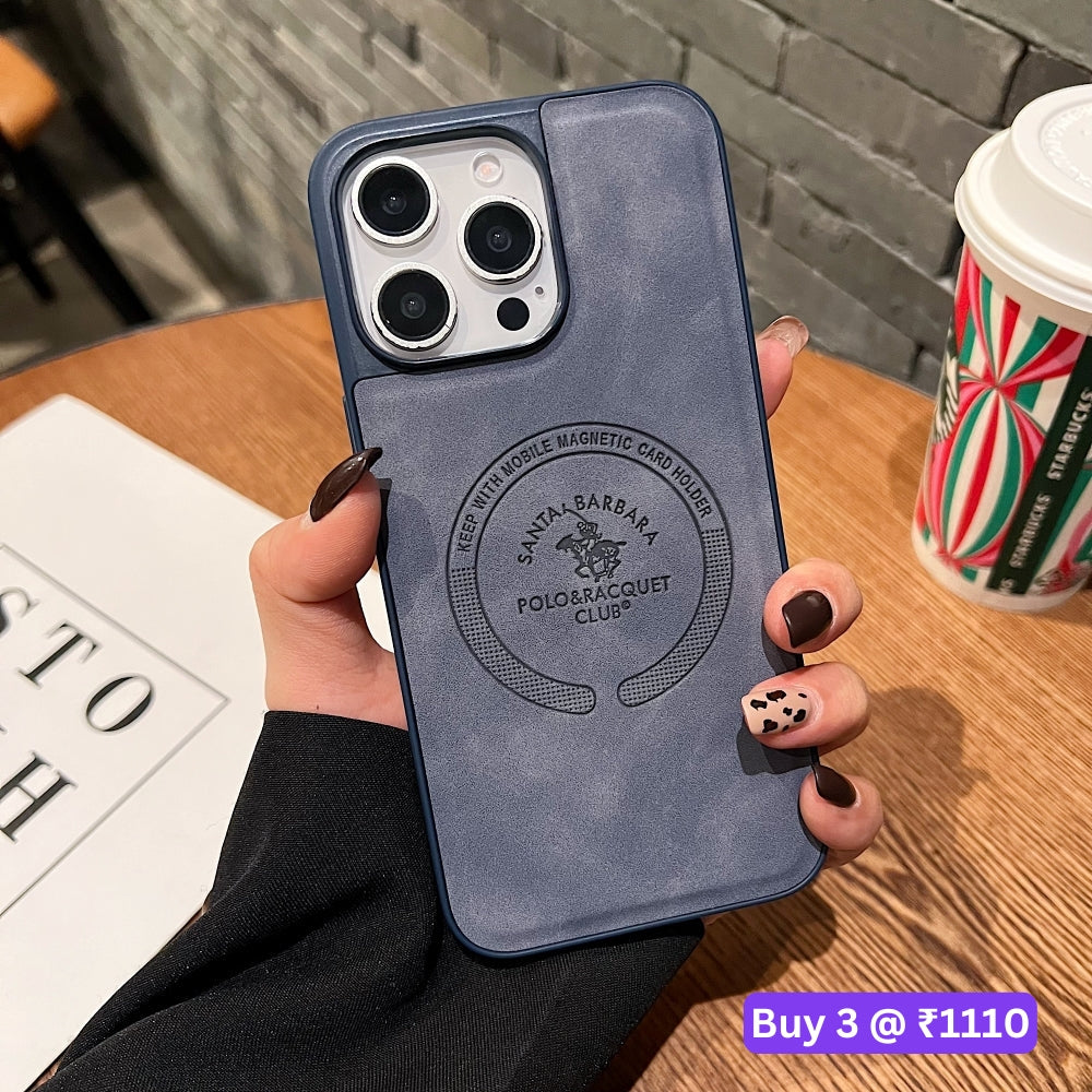 Leather Melded PC (Hard) Phone Case - iPhone 15