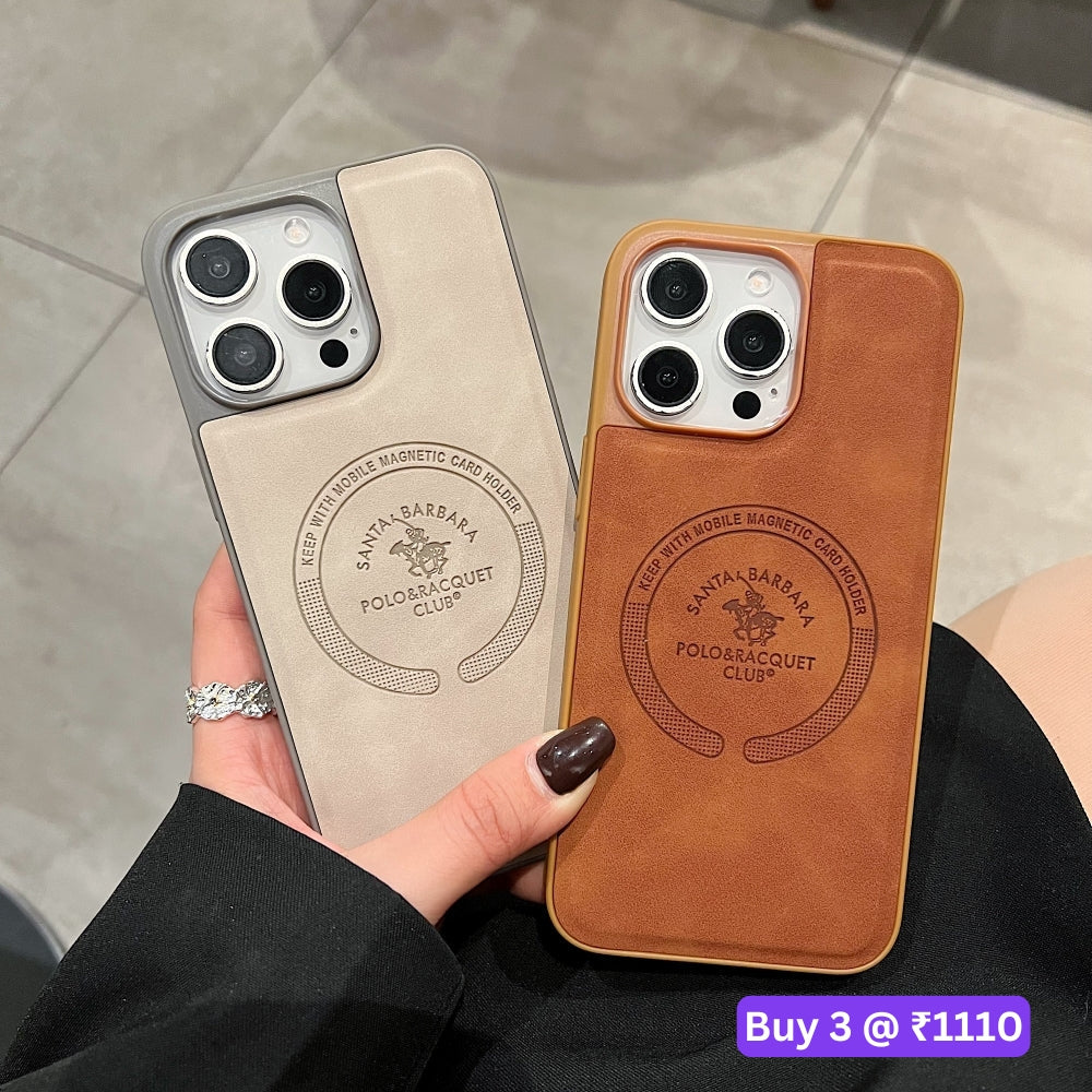 Leather Melded PC (Hard) Phone Case - iPhone 15