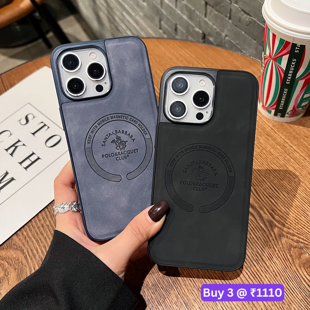 Leather Melded PC (Hard) Phone Case - iPhone 15