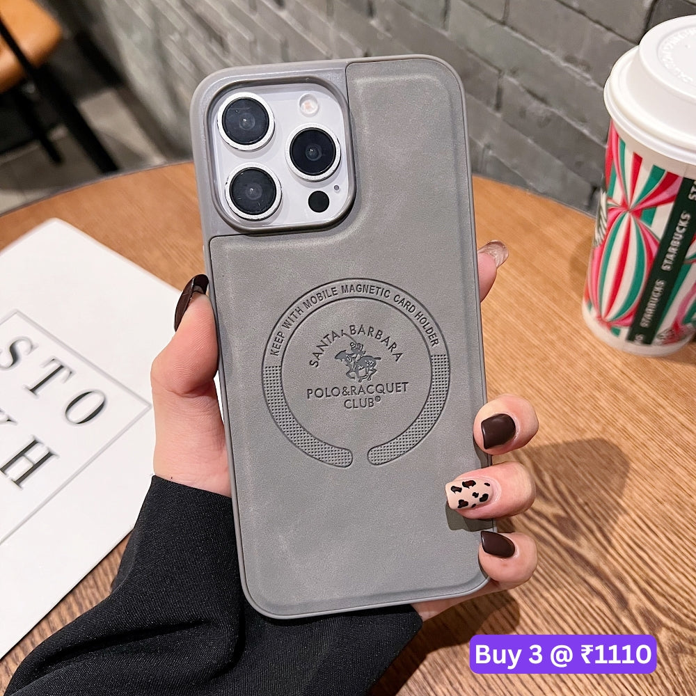 Leather Melded PC (Hard) Phone Case - iPhone 15