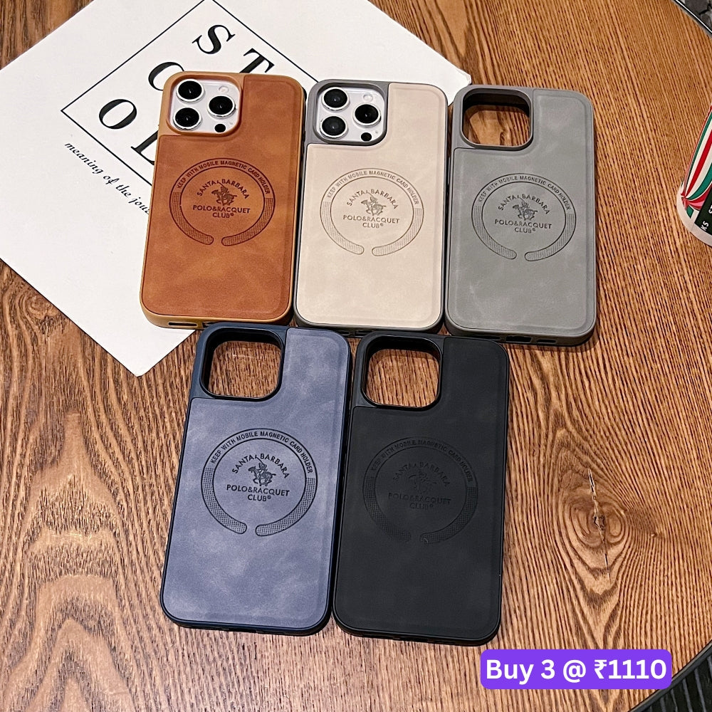 Leather Melded PC (Hard) Phone Case - iPhone 15