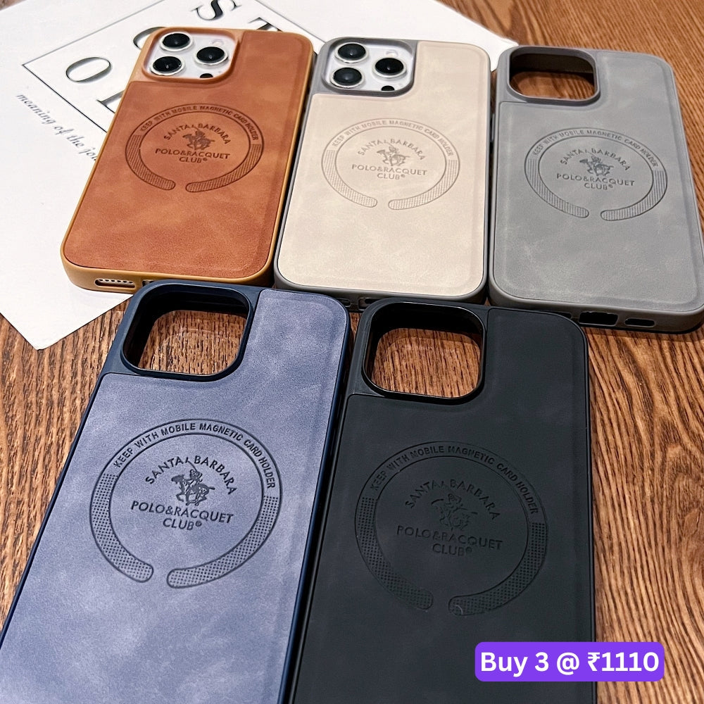 Leather Melded PC (Hard) Phone Case - iPhone 15