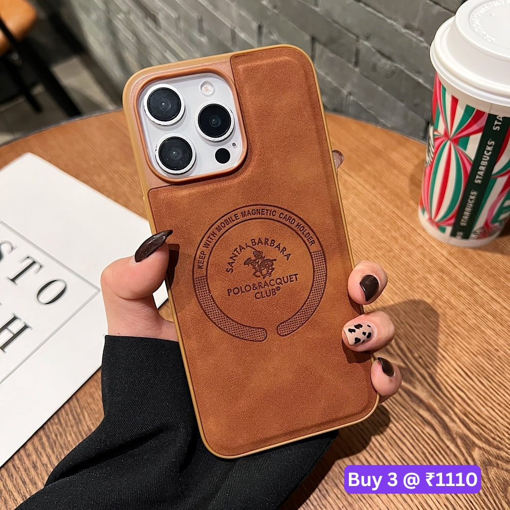 Leather Melded PC (Hard) Phone Case - iPhone 15