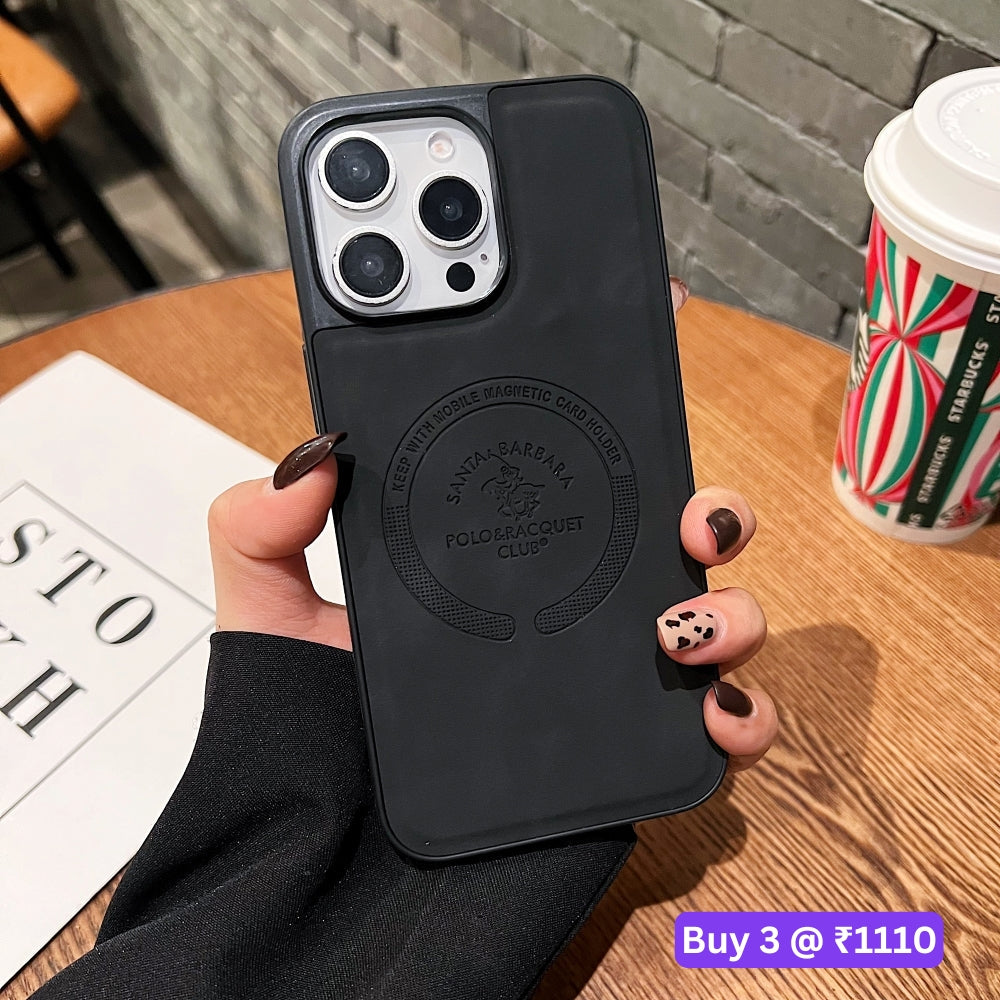 Leather Melded PC (Hard) Phone Case - iPhone 15