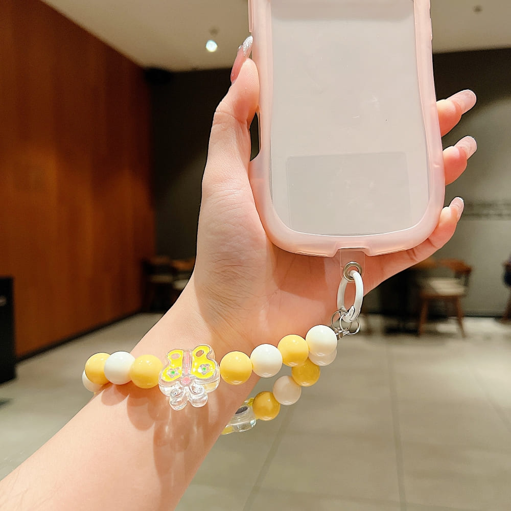 Lemon Milk Bead Phone Charms