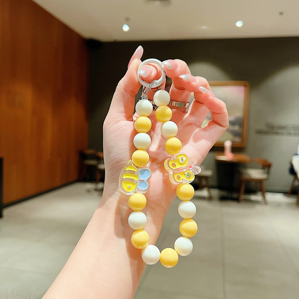 Lemon Milk Bead Phone Charms