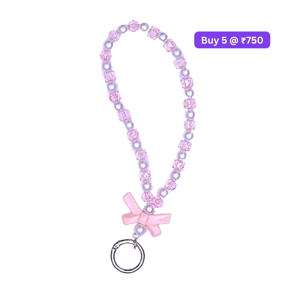Lovely Bow Bead Phone Charm | Bracelet
