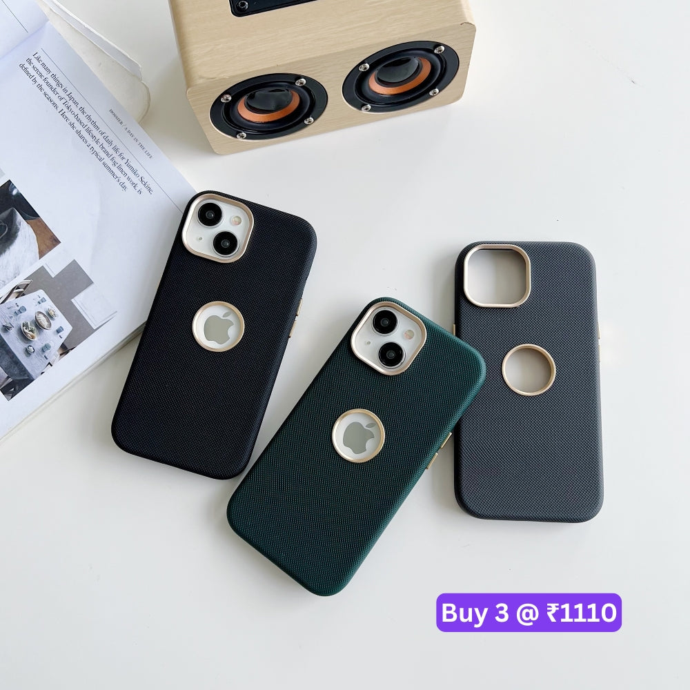 Luxurious PC (Hard) Electroplated Phone Case with Logo Cut - iPhone 14 Plus