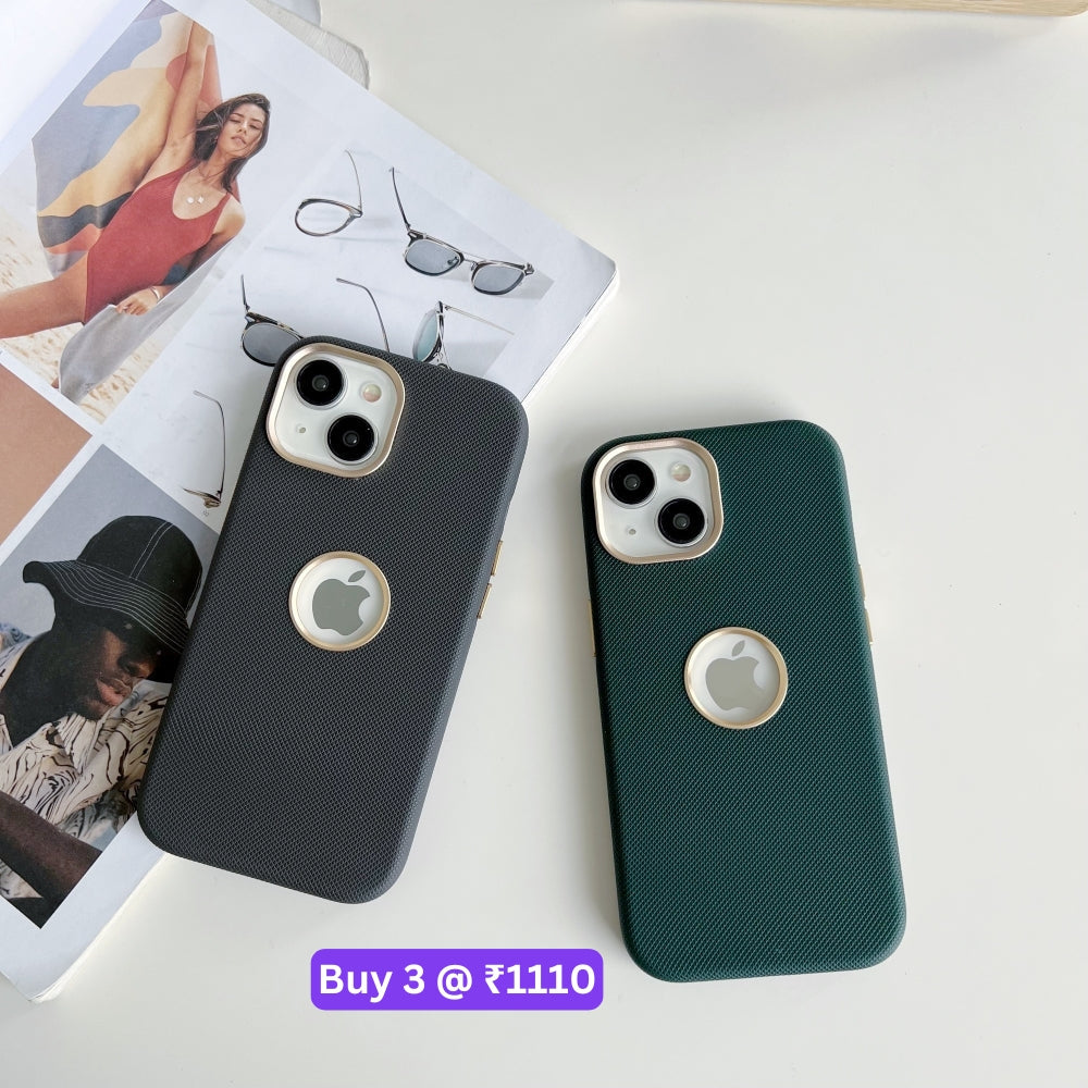 Luxurious PC (Hard) Electroplated Phone Case with Logo Cut - iPhone 14 Plus