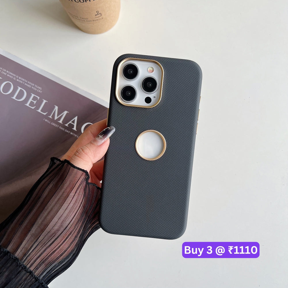 Luxurious PC (Hard) Electroplated Phone Case with Logo Cut - iPhone 14 Plus