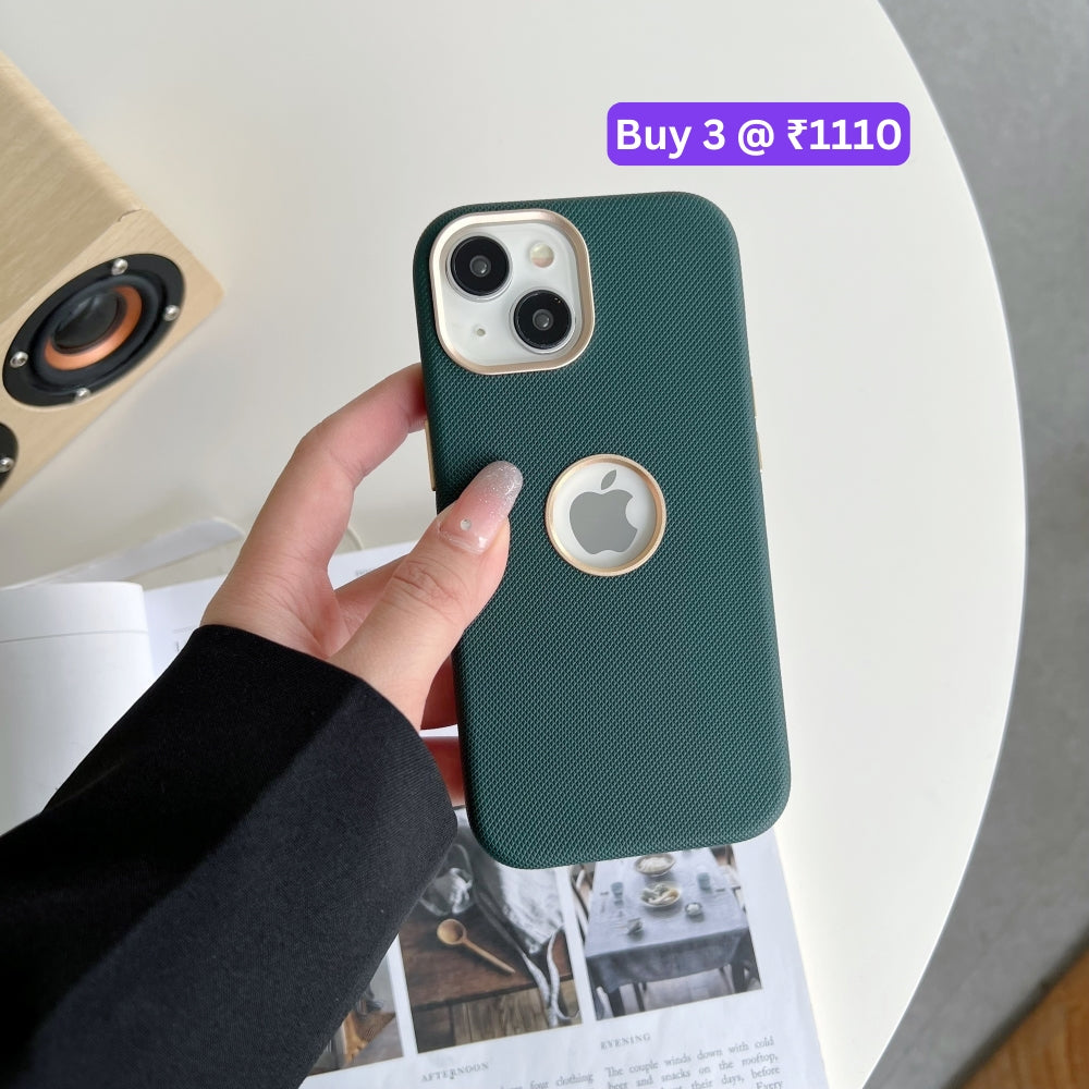 Luxurious PC (Hard) Electroplated Phone Case with Logo Cut - iPhone 14 Plus
