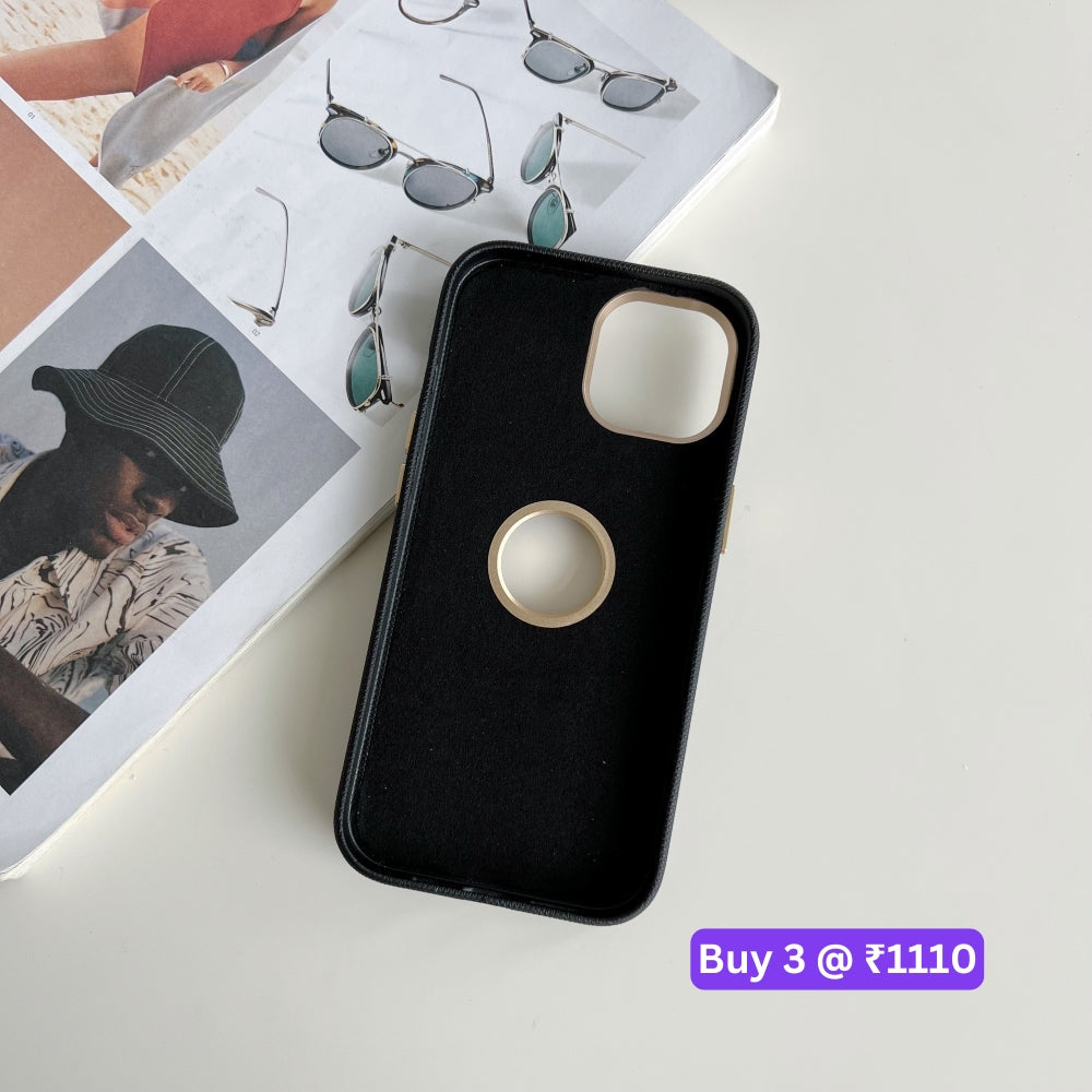 Luxurious PC (Hard) Electroplated Phone Case with Logo Cut - iPhone 14 Plus