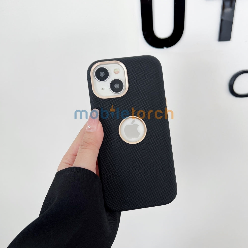 Luxurious PC (Hard) Electroplated Phone Case with Logo Cut - iPhone 14 Pro