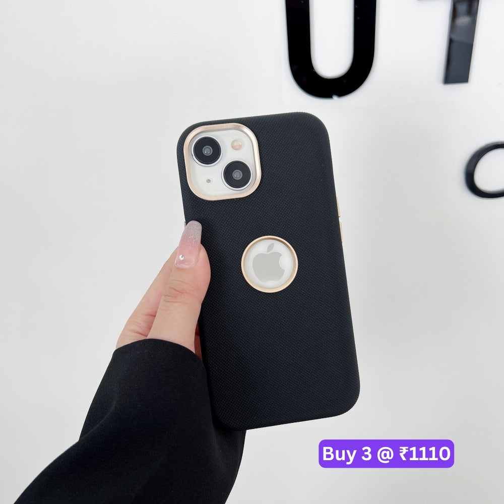 Luxurious PC (Hard) Electroplated Phone Case with Logo Cut - iPhone 14 Plus