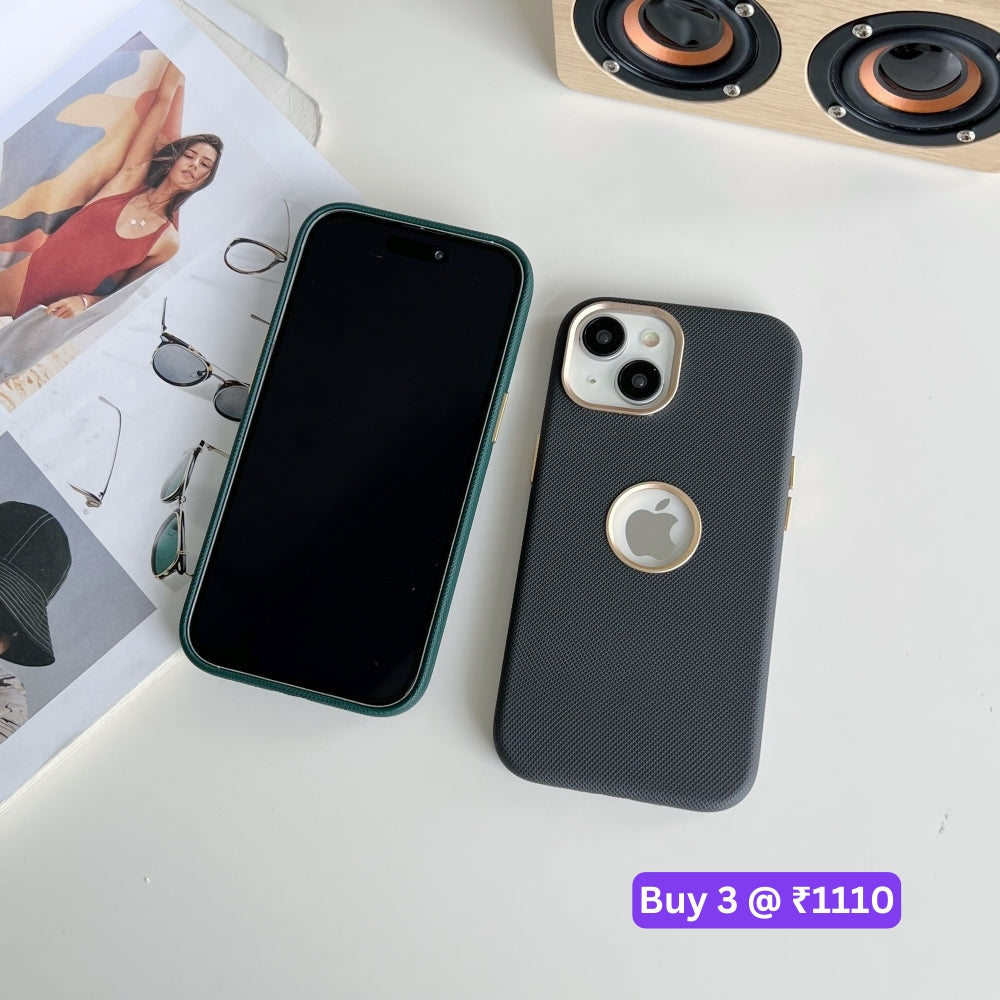Luxurious PC (Hard) Electroplated Phone Case with Logo Cut - iPhone 14 Plus