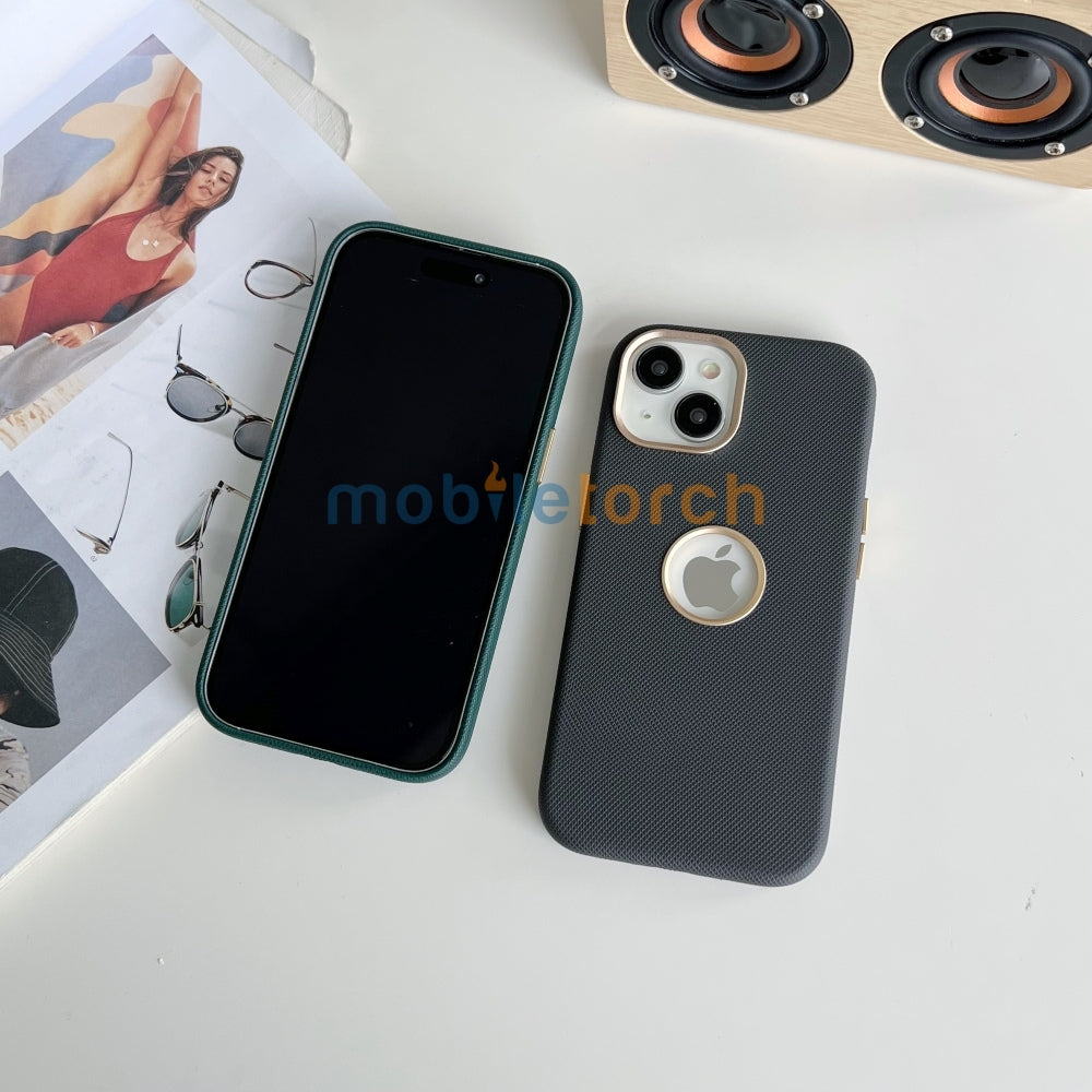 Luxurious PC (Hard) Electroplated Phone Case with Logo Cut - iPhone 14 Pro