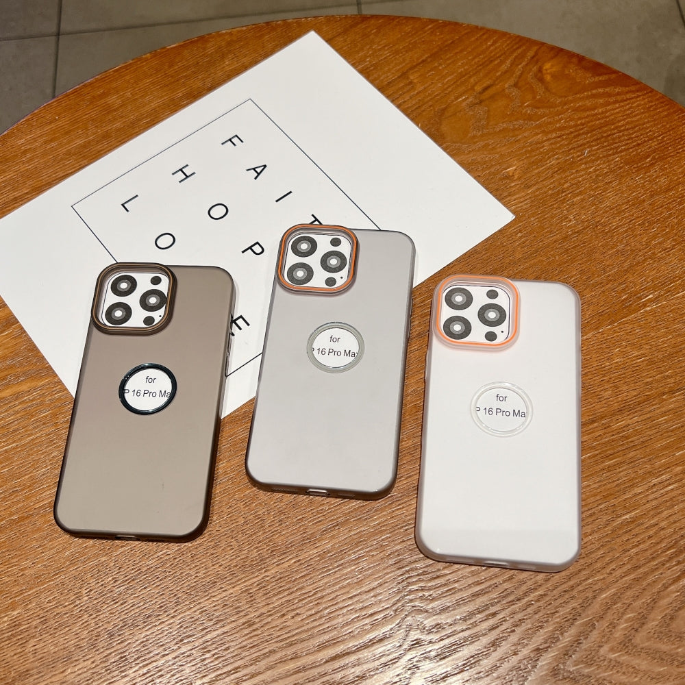 Luxury Logo Cut Translucent Phone Case