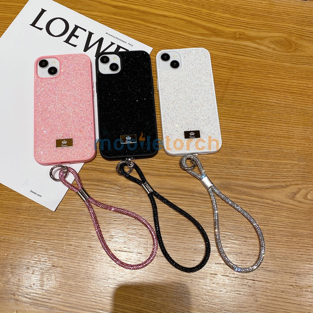 Luxury Fashion Colored Diamond Phone Case With Bracelet - iPhone 15 Pro Max