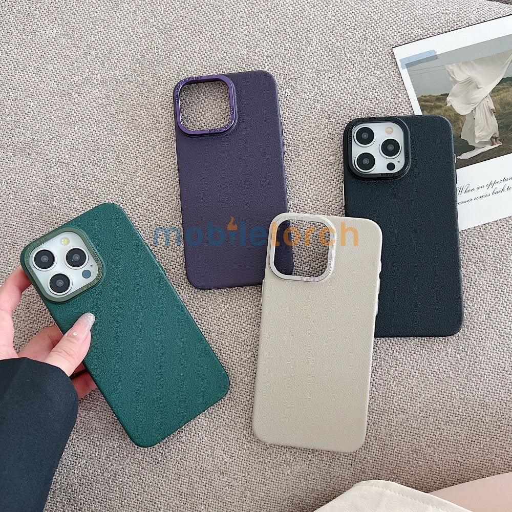 Luxury Leather Design PC (Hard) Phone Case - iPhone 12 Pro