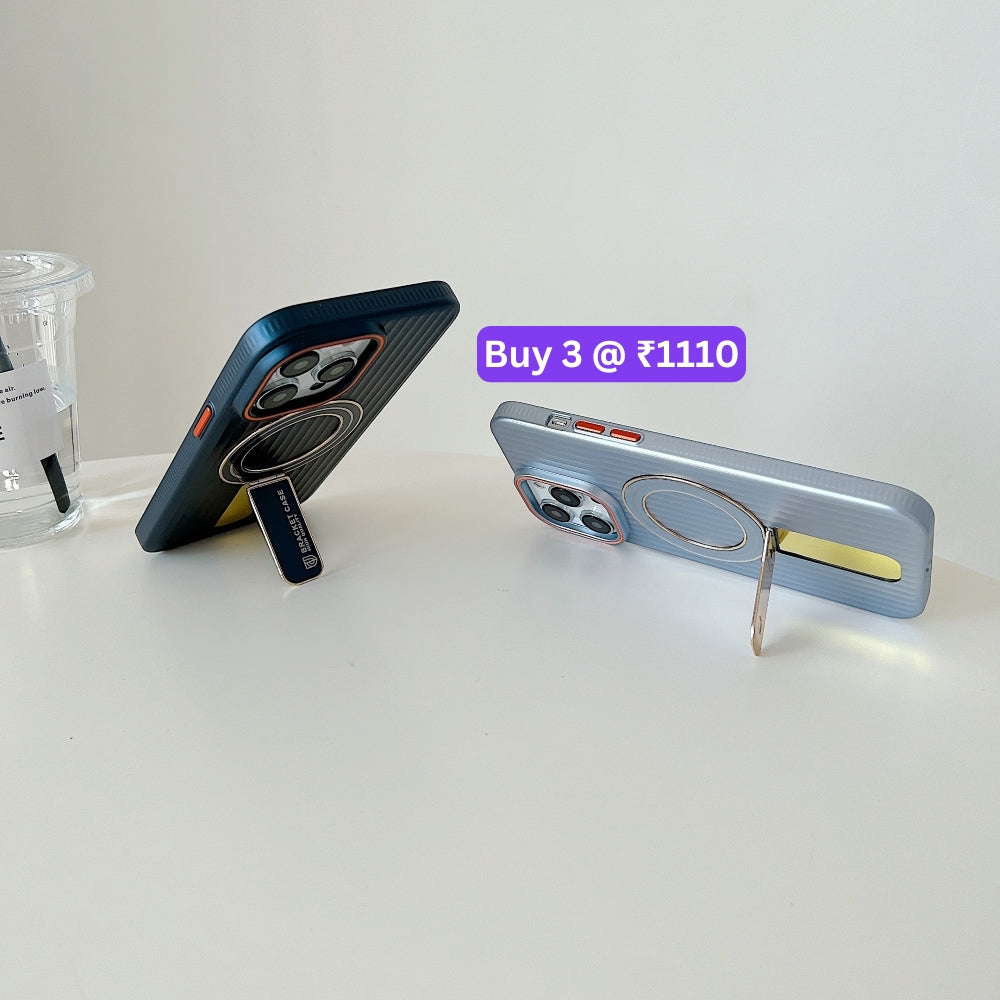 Luxury Stand Magnetic Charge Phone Case - iPhone 14 Pro Max