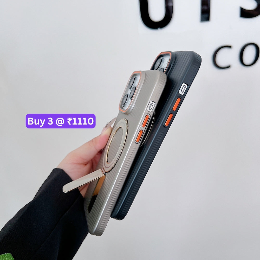 Luxury Stand Magnetic Charge Phone Case - iPhone 14 Pro Max