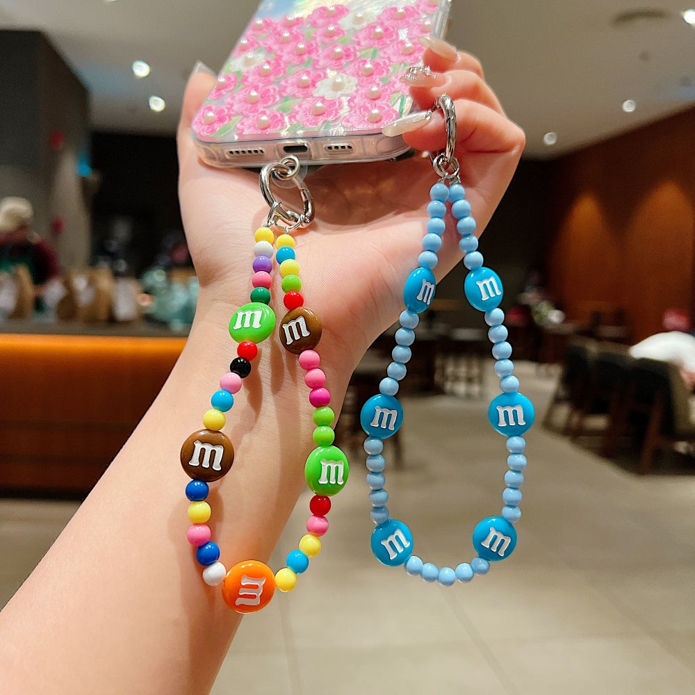 M Gem Beaded Cellphone Strap Phone Charm | Bracelet | Keychain | Handbag Charm