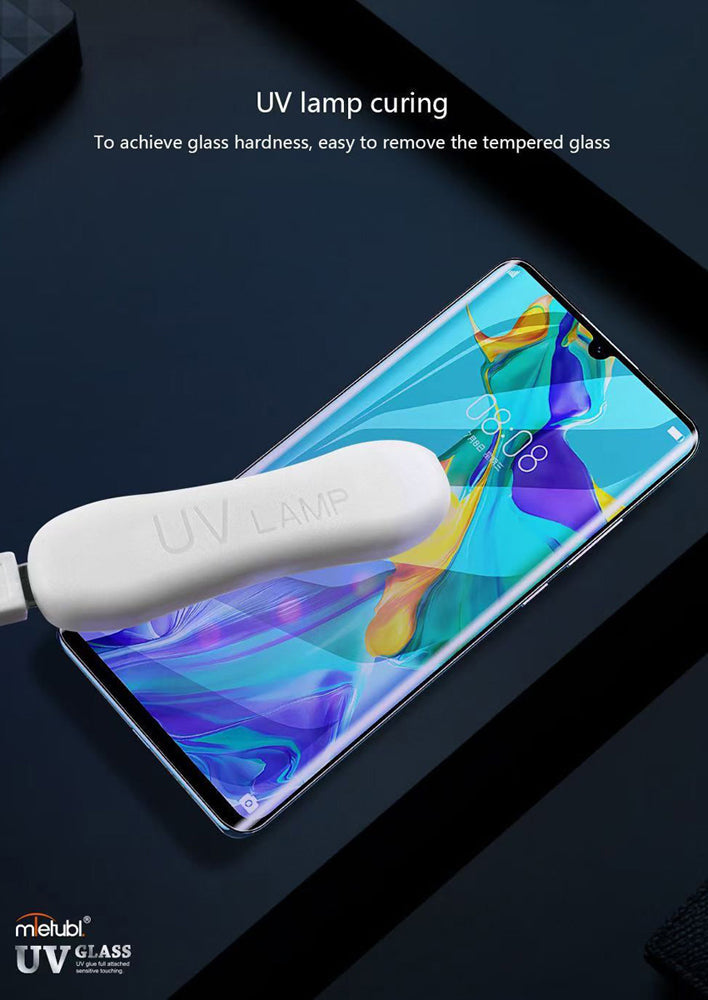 UV Curved Tempered Glass | Screen Guard With UV Light Screen Protector | Smooth Touch | HD Clarity | Quick Unlock - Mi Series