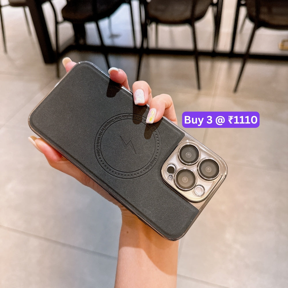 Magnetic Wireless Charge Shockproof Leather Phone Case - iPhone 13 Pro