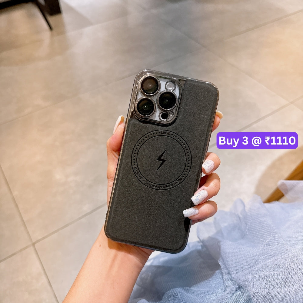Magnetic Wireless Charge Shockproof Leather Phone Case - iPhone 13 Pro