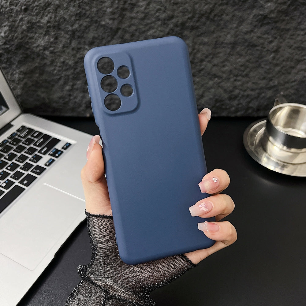 Matte Liquid Silicone Camera Protection Phone Case