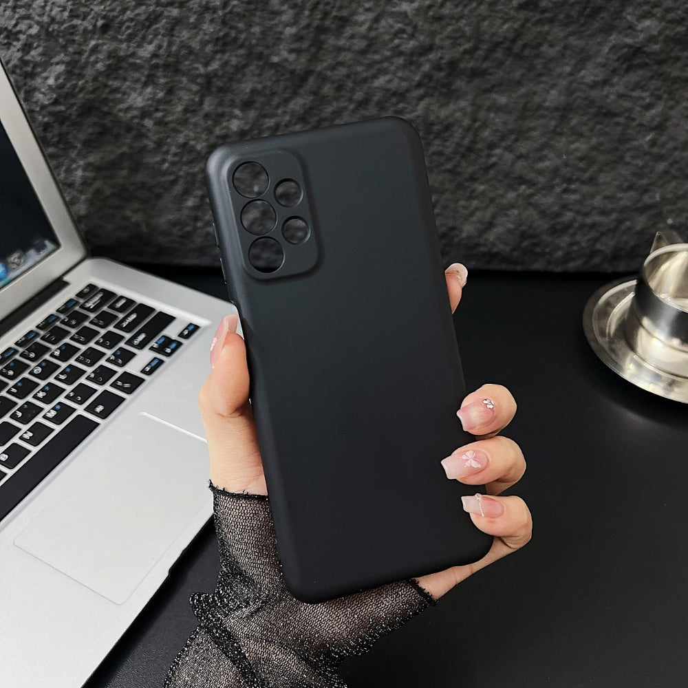 Matte Liquid Silicone Camera Protection Phone Case
