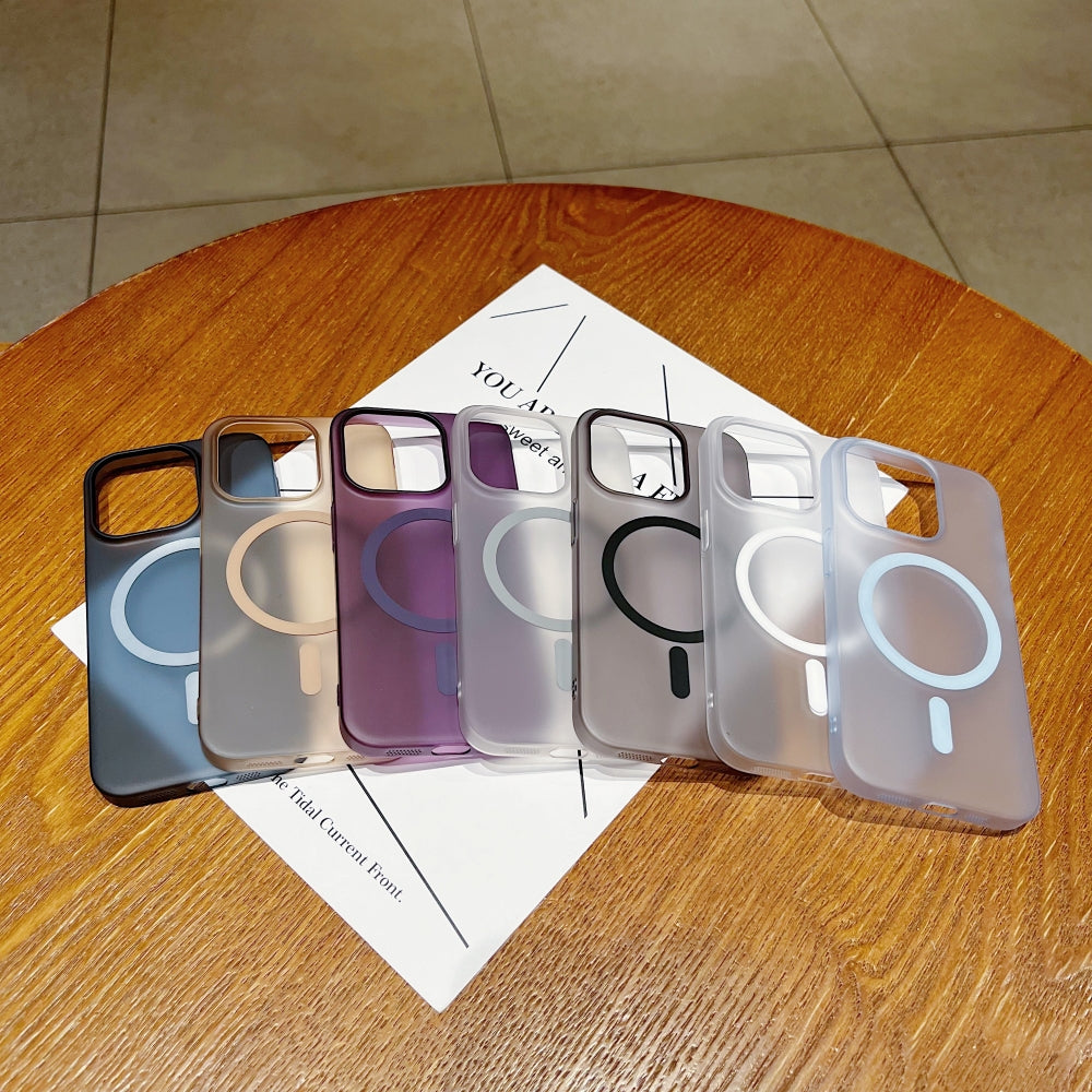 Matte Magnetic Anti Fingerprint Phone Case | Mobile Cover - iPhone 13 Pro Max