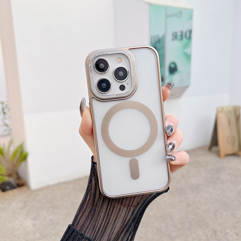 Metal Camera Frame Magsafe Phone Case