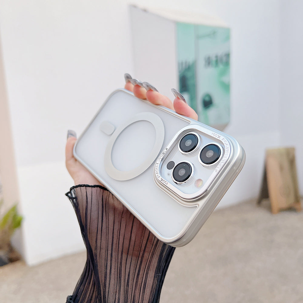 Metal Camera Frame Magsafe Phone Case