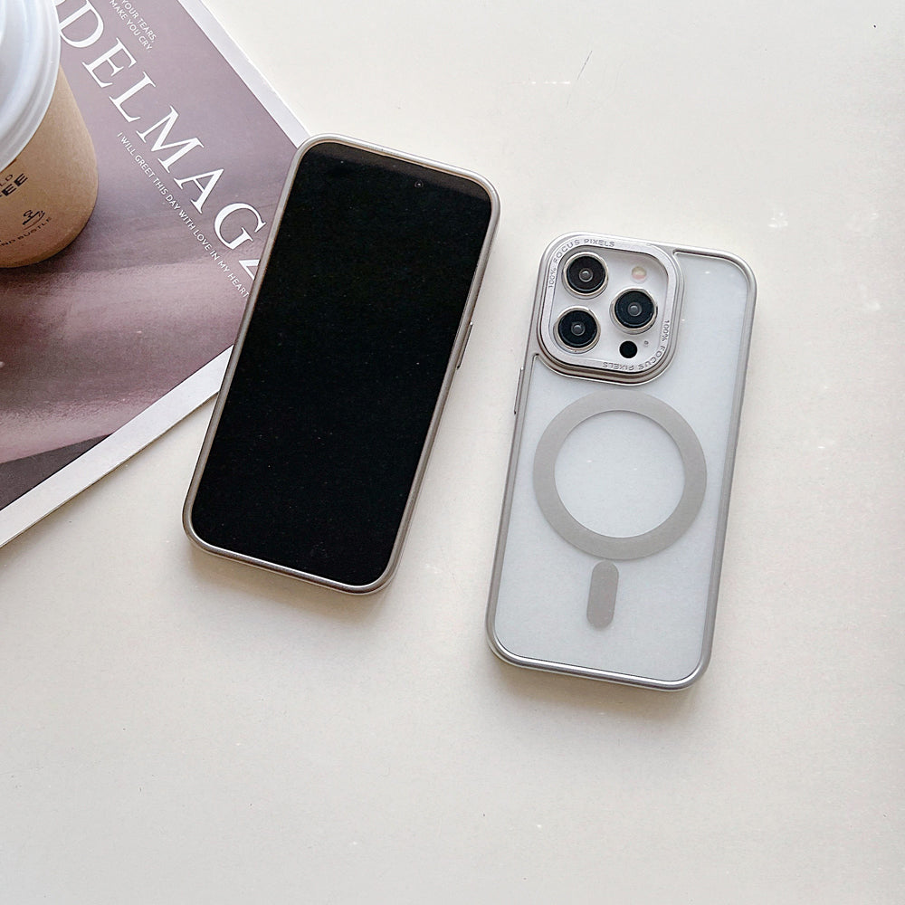 Metal Camera Frame Magsafe Phone Case