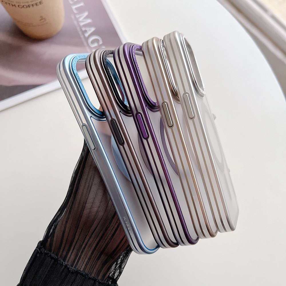 Metal Camera Frame Magsafe Phone Case