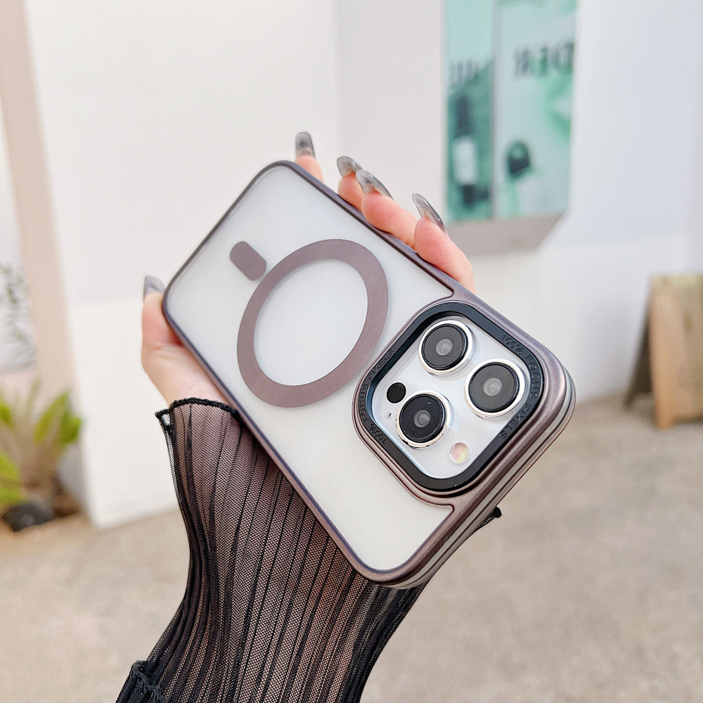 Metal Camera Frame Magsafe Phone Case