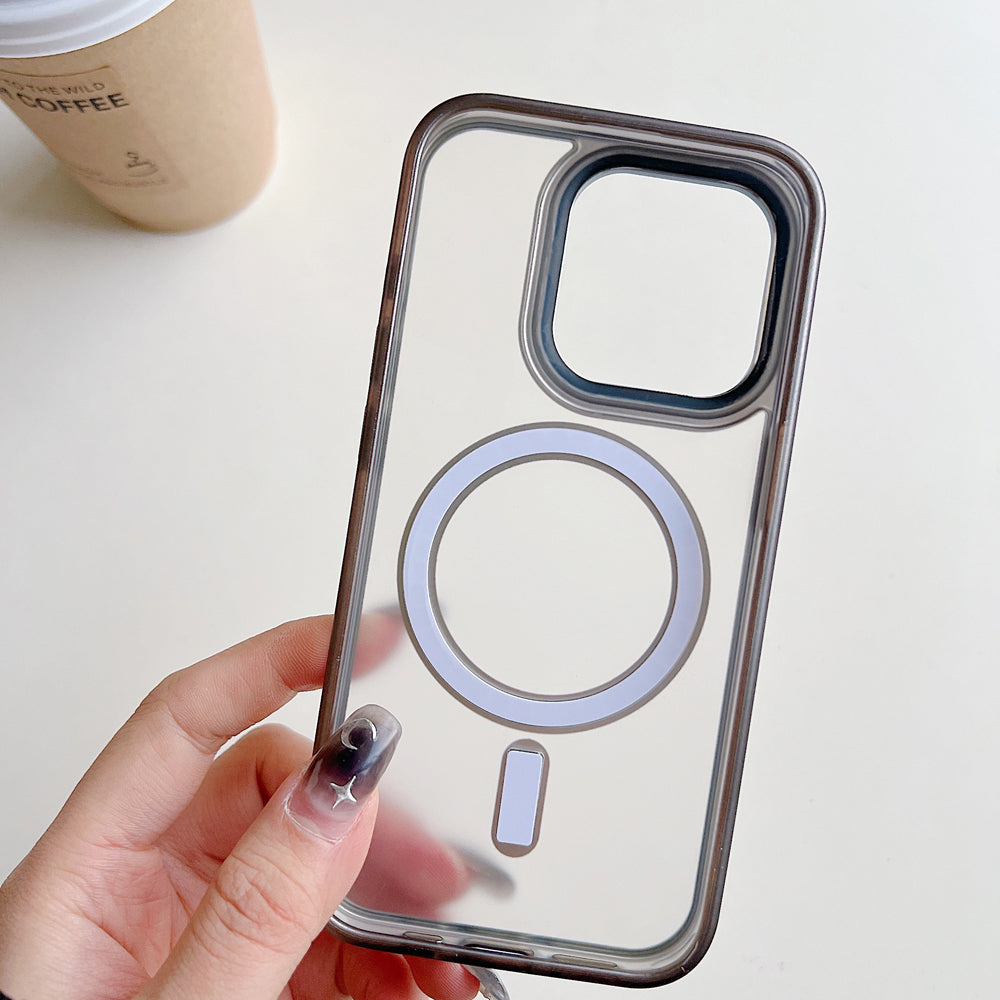 Metal Camera Frame Magsafe Phone Case