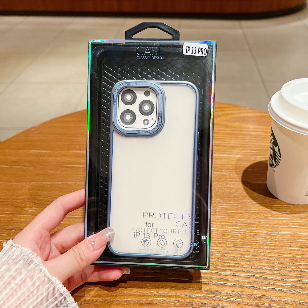 Metal Lens Protection Slim Matte Phone Case