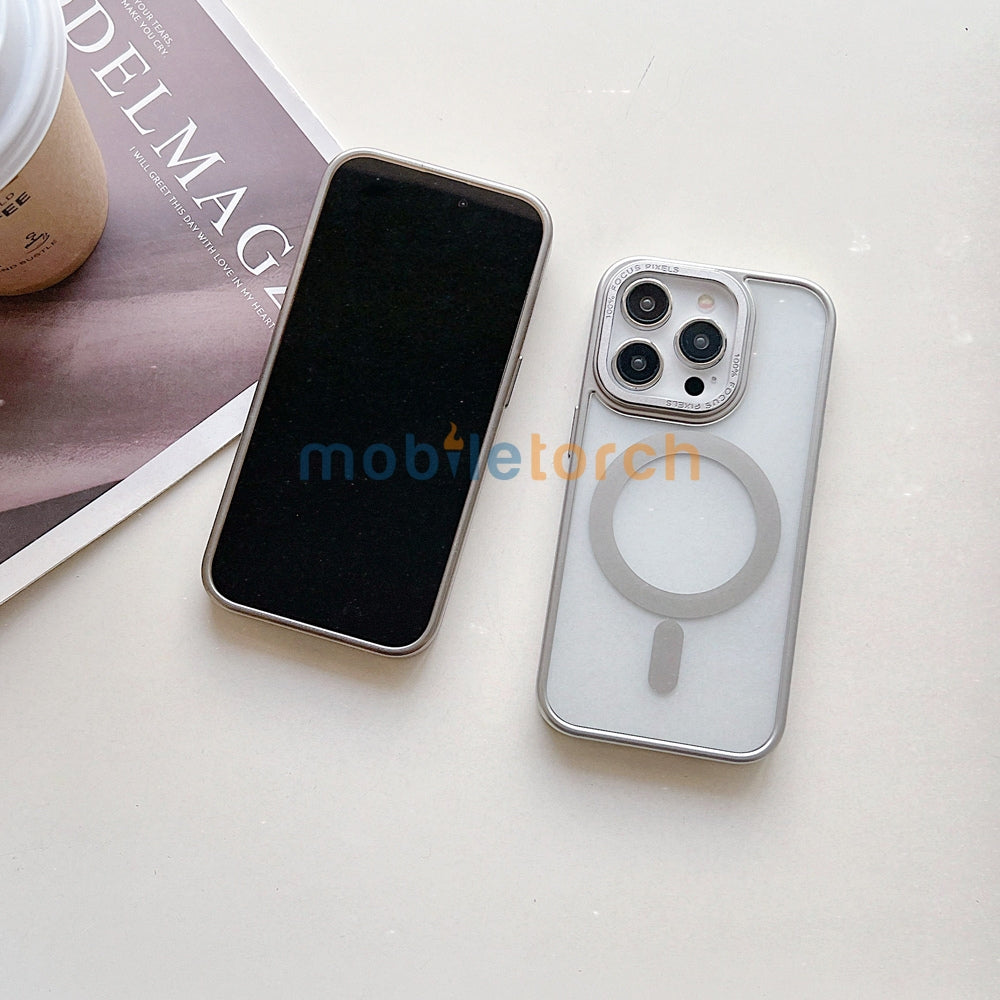 Metal Camera Frame Magsafe TPU (Soft) | PC (Hard) Phone Case - iPhone 12