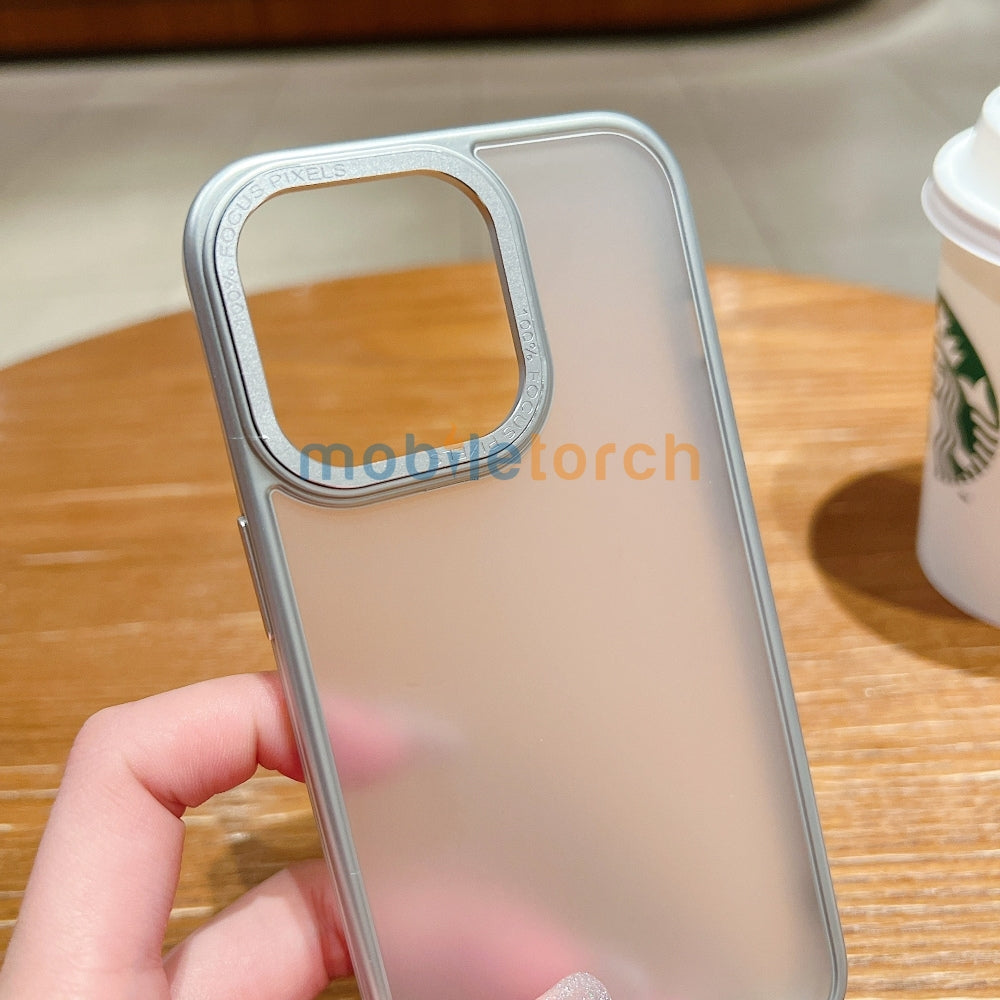 Metal Lens Protection Slim Matte PC (Hard) Phone Case - iPhone 13