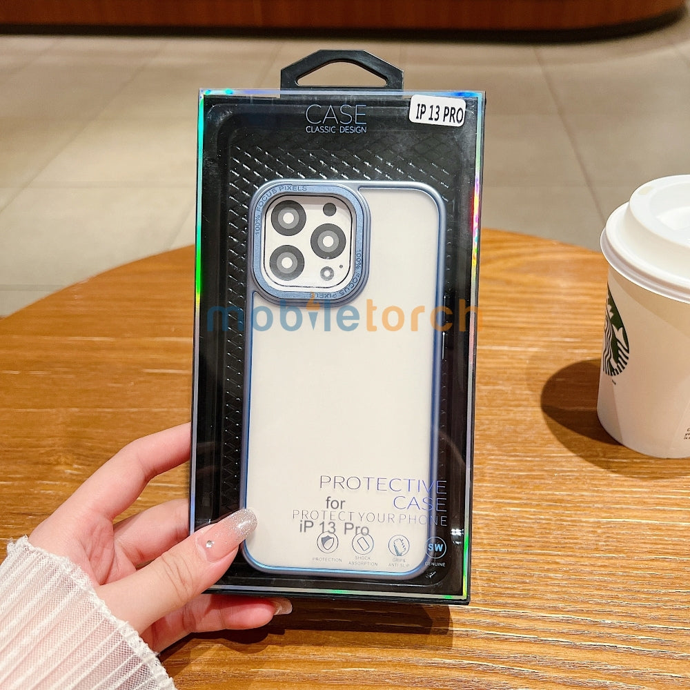 Metal Lens Protection Slim Matte PC (Hard) Phone Case - iPhone 13